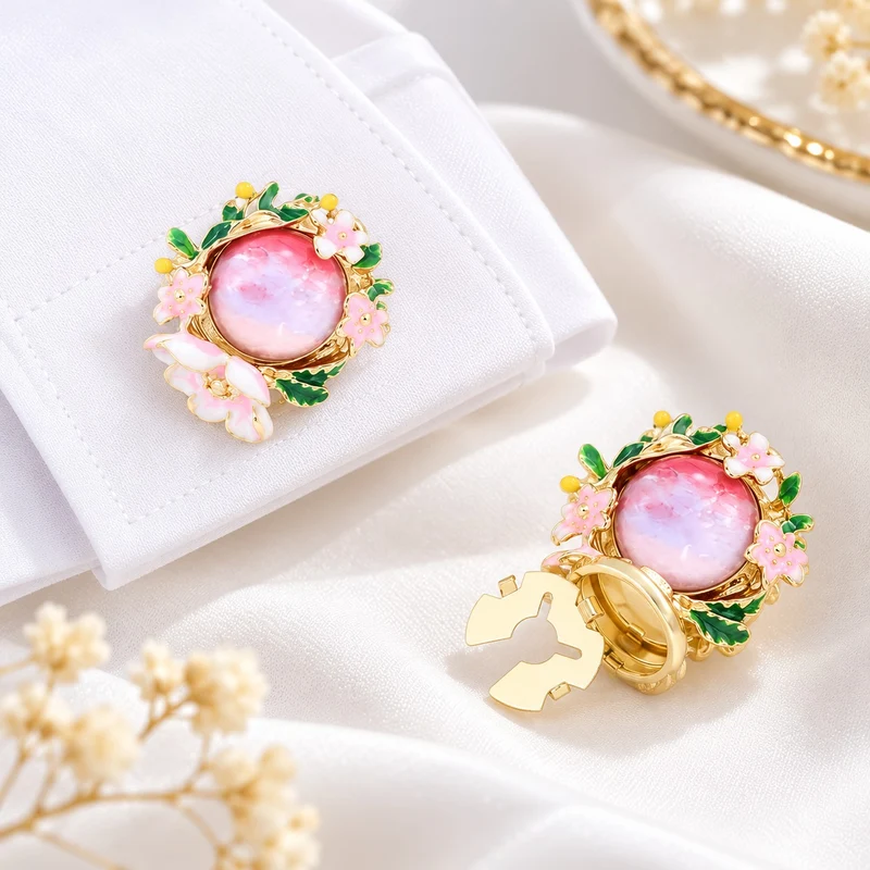 Secret Garden Floral Button Covers