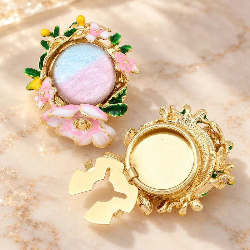 Secret Garden Floral Button Covers