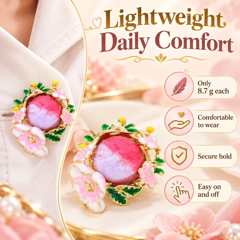 Secret Garden Floral Button Covers