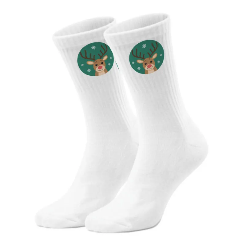 epicsocks Weihnachtsfreude Rentier Socken in 37-41 im Paar
