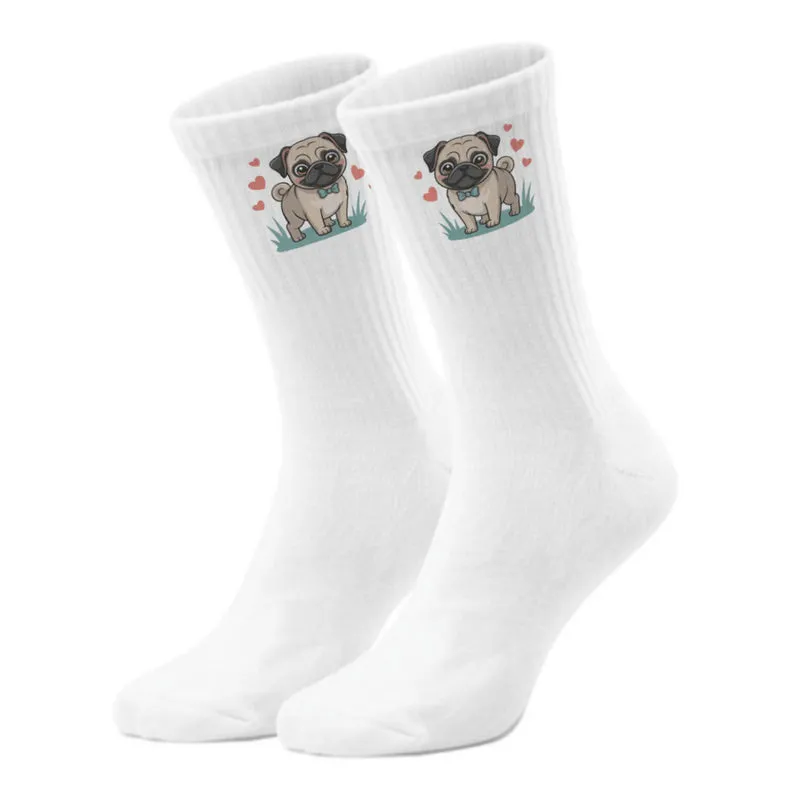 epicsocks Pug Paradise Fliege Socken in 37-41 im Paar