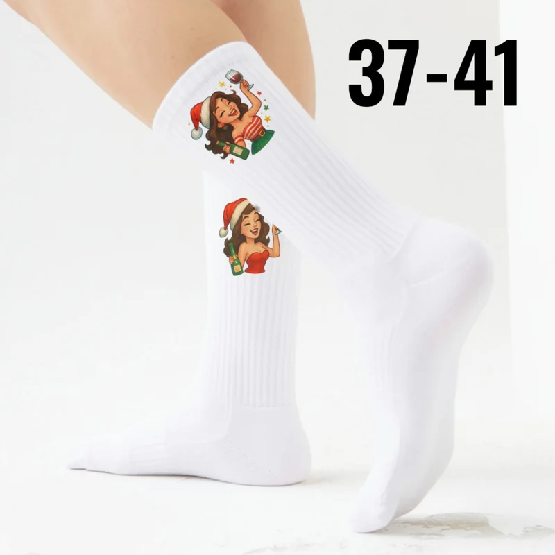 epicsocks Jolly Joy Santa’s Ladies Night Socken in 37-41 im Paar