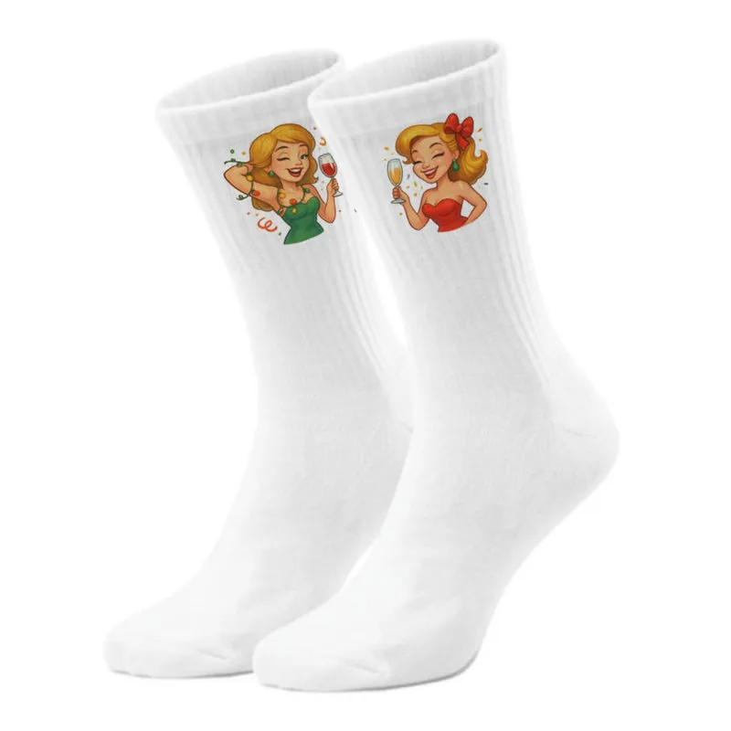 epicsocks Jolly Joy Santa’s Ladies Night Socken in 37-41 im Paar