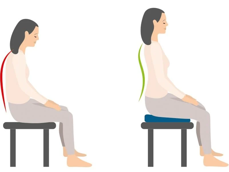 SISSEL Keilkissen Sit Special 2 in 1, blau, 43 × 40 cm
