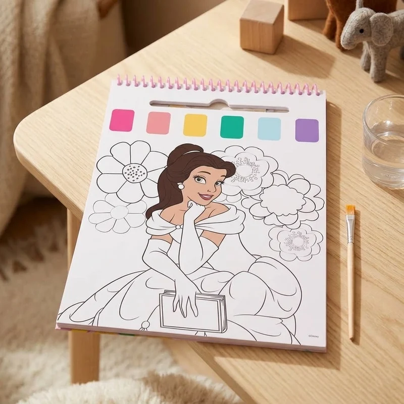 Disney Princess Wasserfarben-Malbuch Set mit Pinsel