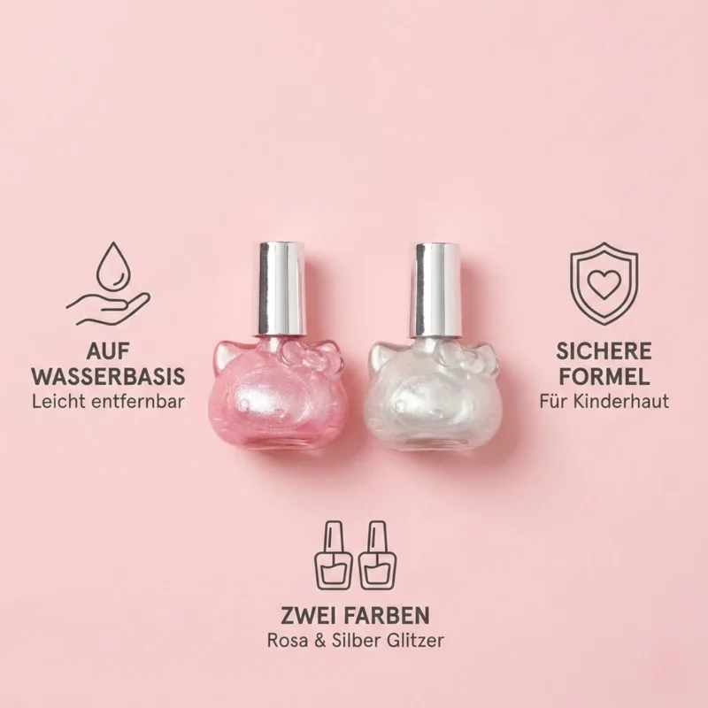 Hello Kitty Kinder Nagellack auf Wasserbasis