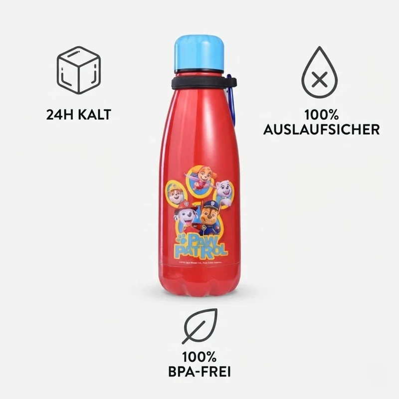 Paw Patrol Edelstahl Trinkflasche für Kinder