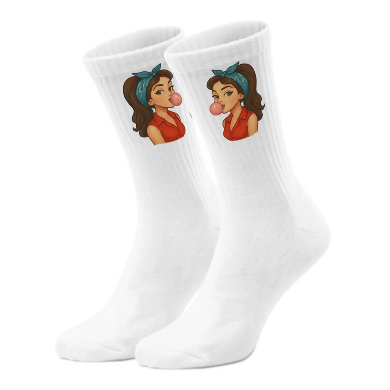 epicsocks Retro Vibes Kaugummi Pop Socken in 37-41 im Paar