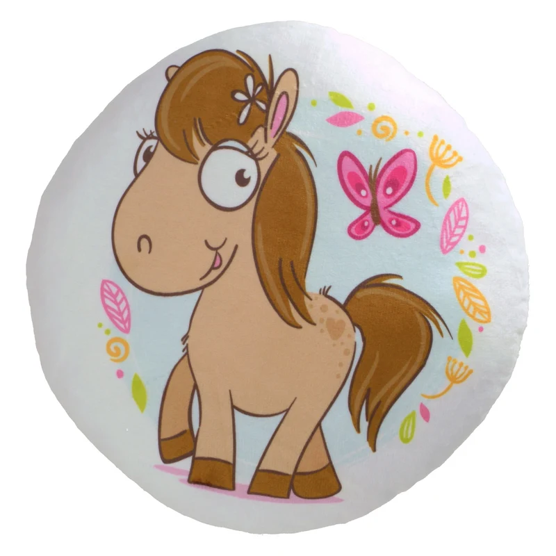Pony Kissen in braun