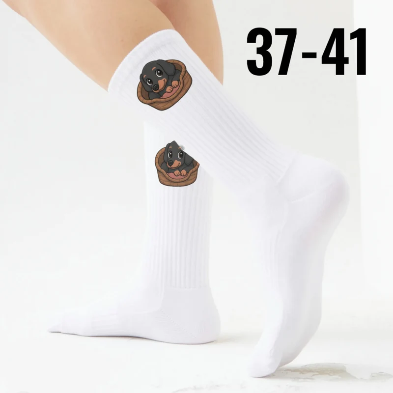 epicsocks Dackelfreude Kuschelkorb Socken in 37-41 im Paar