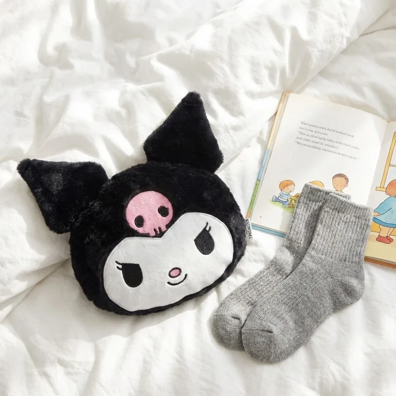 Kuromi Wärmflasche mit Plüschbezug