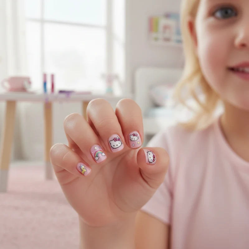 Hello Kitty Nagelsticker für Kinder