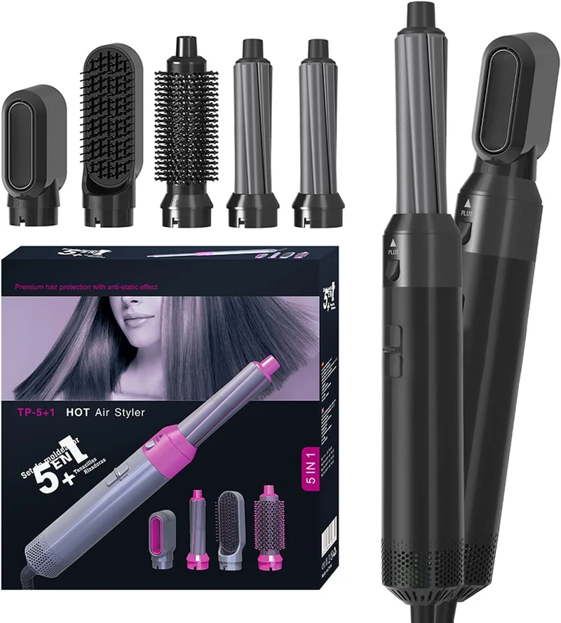 HOT Air Styler 5 in 1 f√∂hn-stylingtoolset - Zwart
