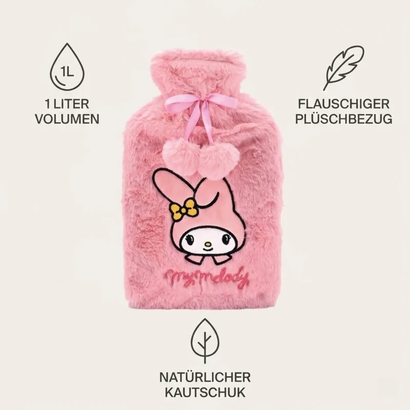 My Melody Wärmeflasche mit Kuschelbezug