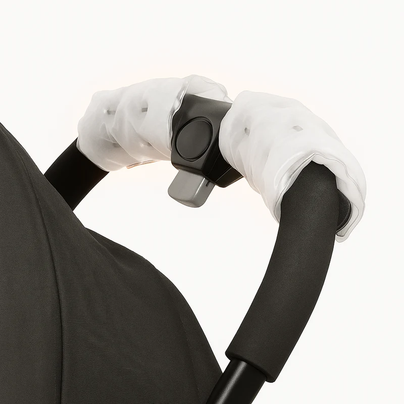 Griffheizung FingerHEAT™ für den Kinderwagen, 2 Stück, Muff Kombination möglich, Kinderwagen Handwärmer