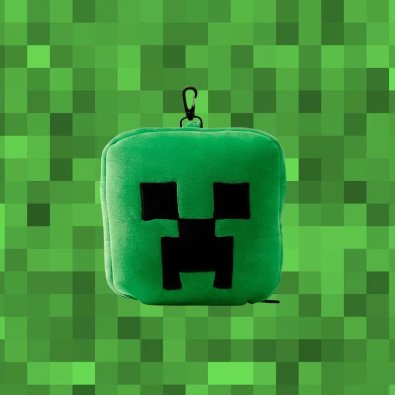 Minecraft Creeper Reisekissen mit Augenmaske