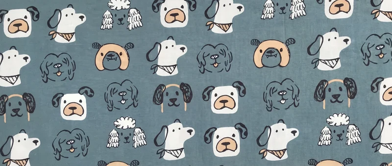 Hunde Blau / Grau