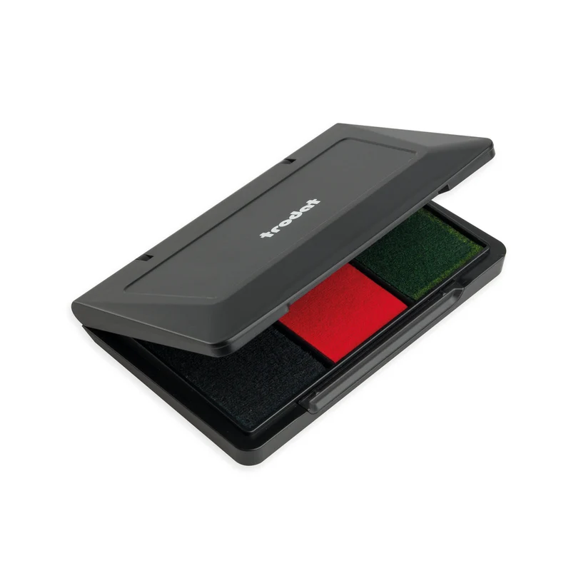 Trodat Kreativ Stempelkissen 9051 – 3-farbiges Stempelkissen (90 × 50 mm)