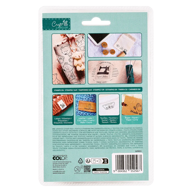 Colop Craft Labeler - Stempelkissen & Textilfarbe