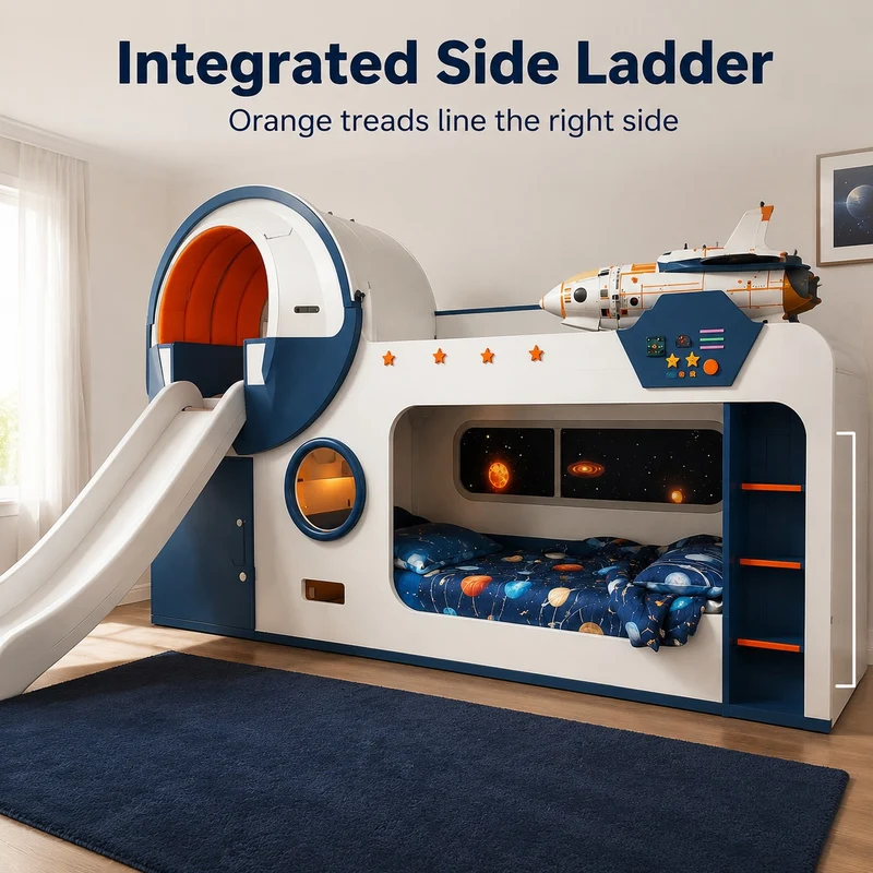 Galaxy Explorer Space Adventure Kids Bunk Bed