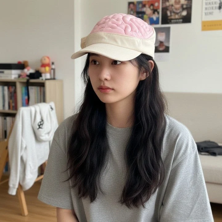 Hidden IQ Brain Hat