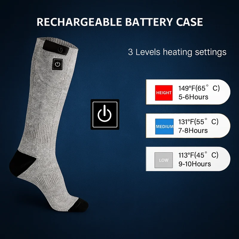 Electric Heat Circulation Cold-Weather Winter Socks