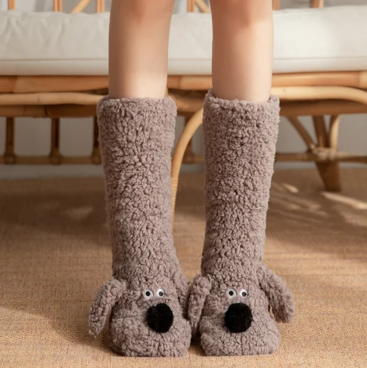 Fluffy Ears Cozy Long Socks