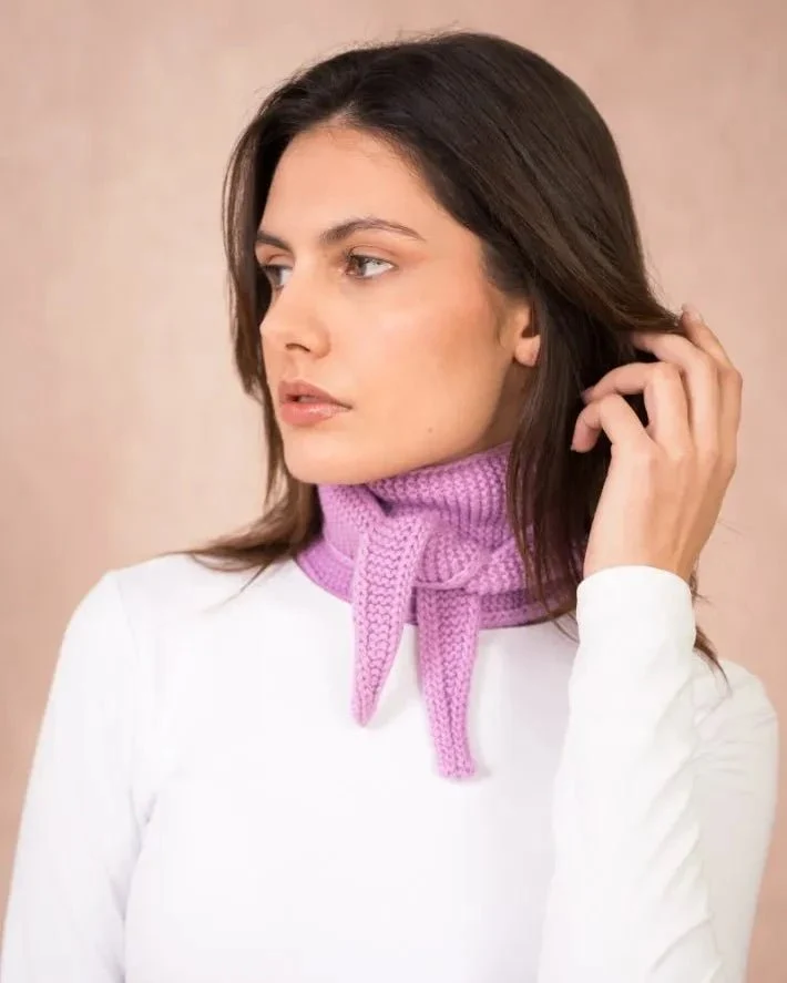 Kleiner Strickschal • Parma (Lila-Pink)