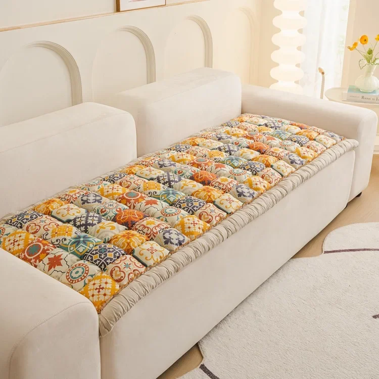 Bohemian Style Cushion Cotton Couch Pad