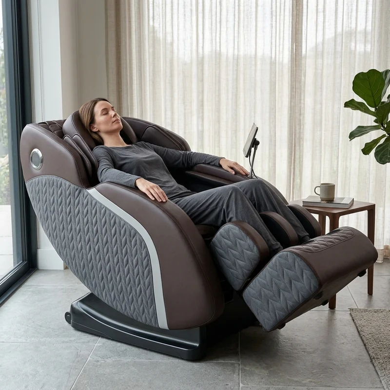 Full Reset 4D Zero Gravity Full Body Massage Chair Recliner