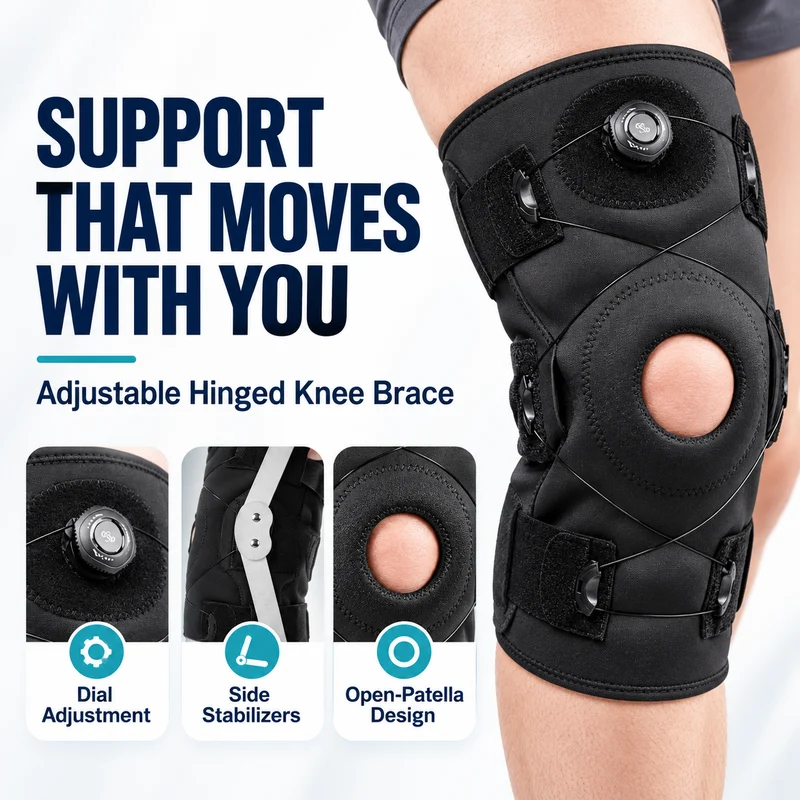 Flex Guard Hinged Adjustable Knee Support Pad
