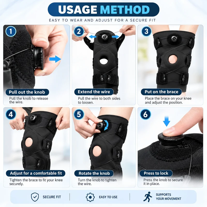 Flex Guard Hinged Adjustable Knee Support Pad