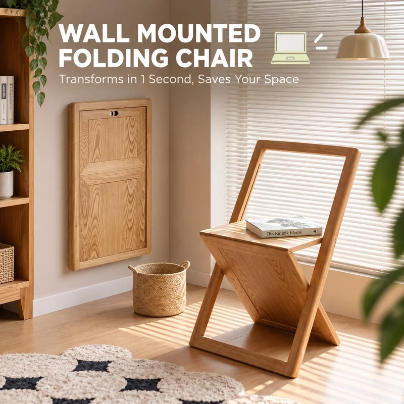 Studio Ready Foldable Wooden Chair