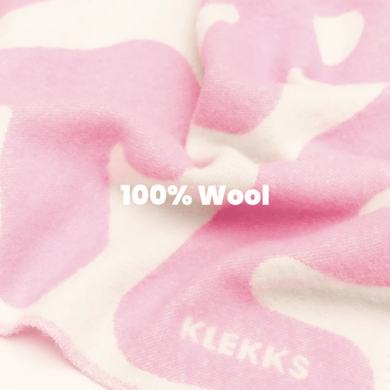 KLEKKS NO. 11 Wolldecke • Rosa
