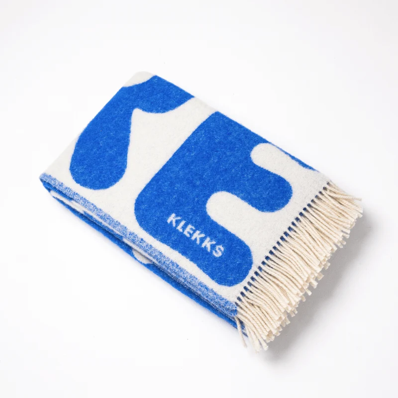 KLEKKS NO. 11 Wolldecke • Blau