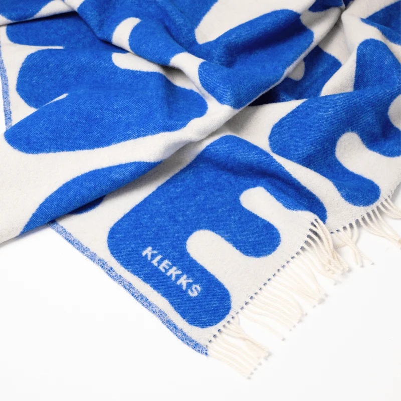 KLEKKS NO. 11 Wolldecke • Blau