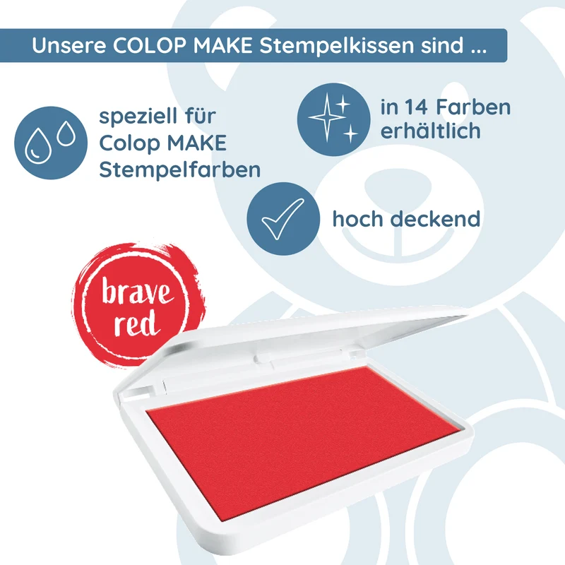 COLOP MAKE Stempelkissen Rot (Brave Red)