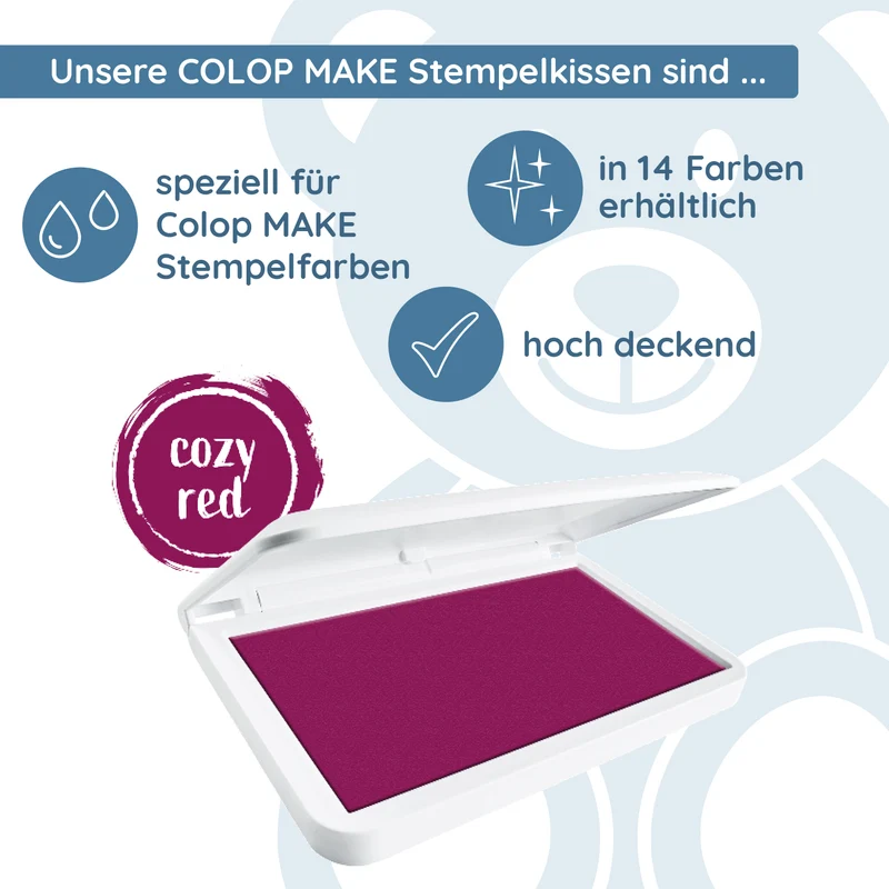COLOP MAKE Stempelkissen Dunkelrot (Cozy Red)