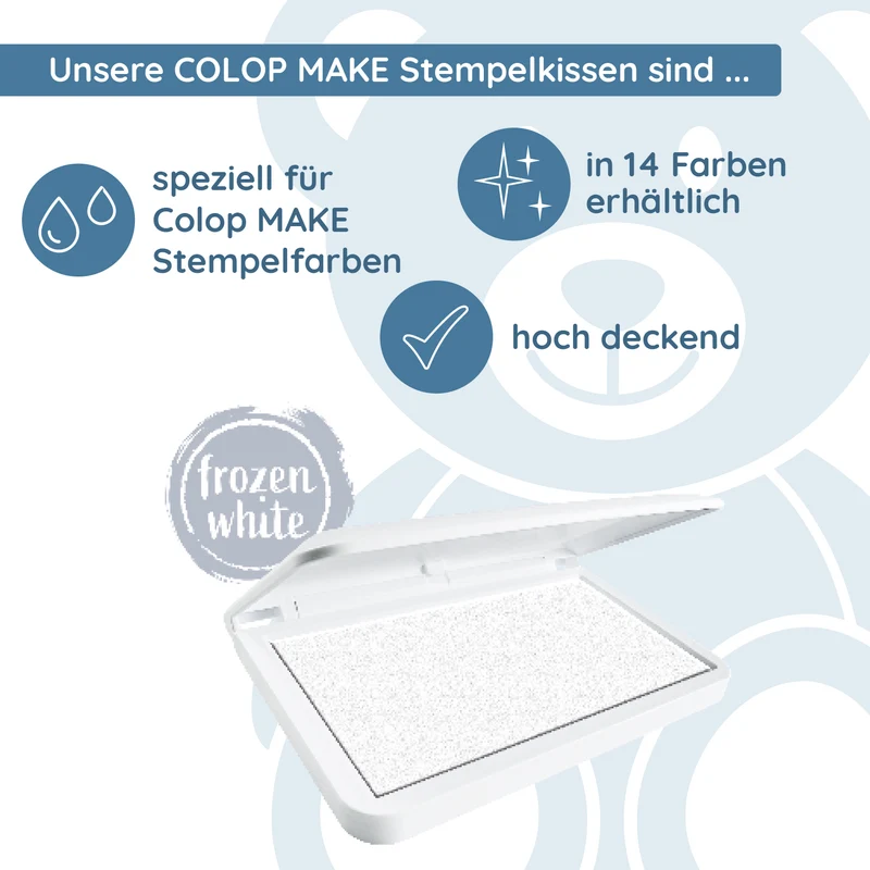 COLOP MAKE Stempelkissen Weiß (Frozen White)