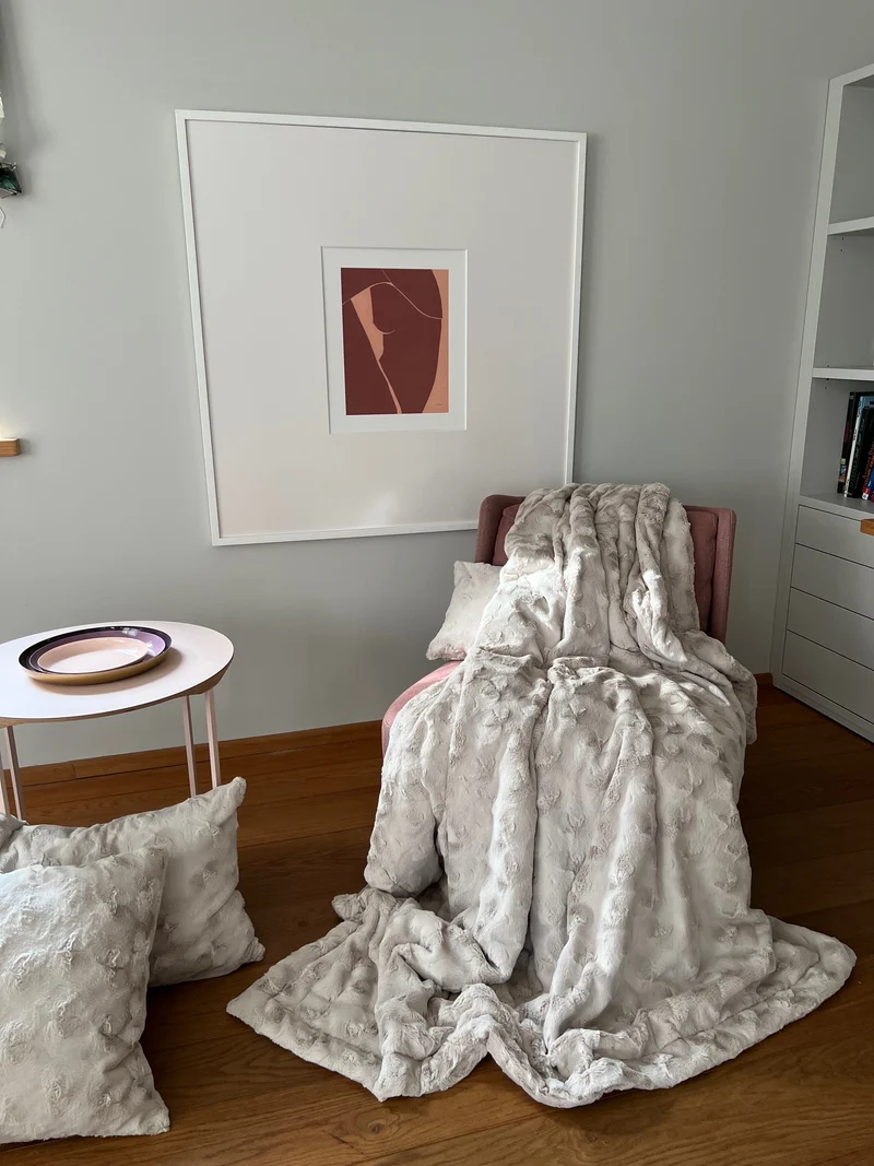 Decke "Premium Teddy Jade"