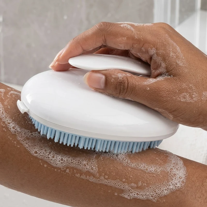 Squeeze Clean Silicone Shower Scrub Brush