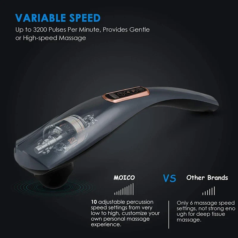 Deep Muscle Relax Rechargeable Hand Held Massager