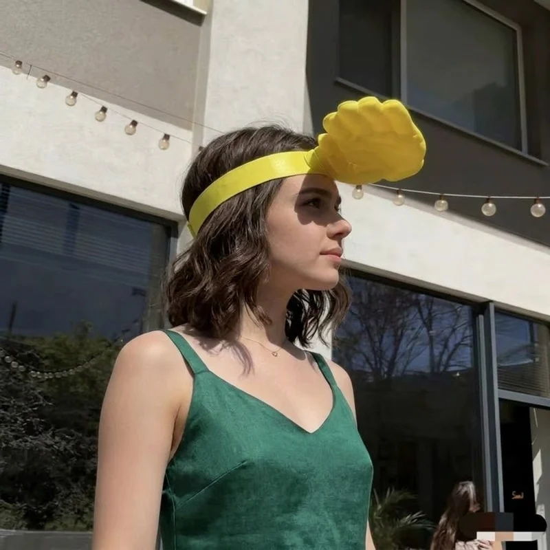 3D Hand Visor Forehead Shade Summer Hat