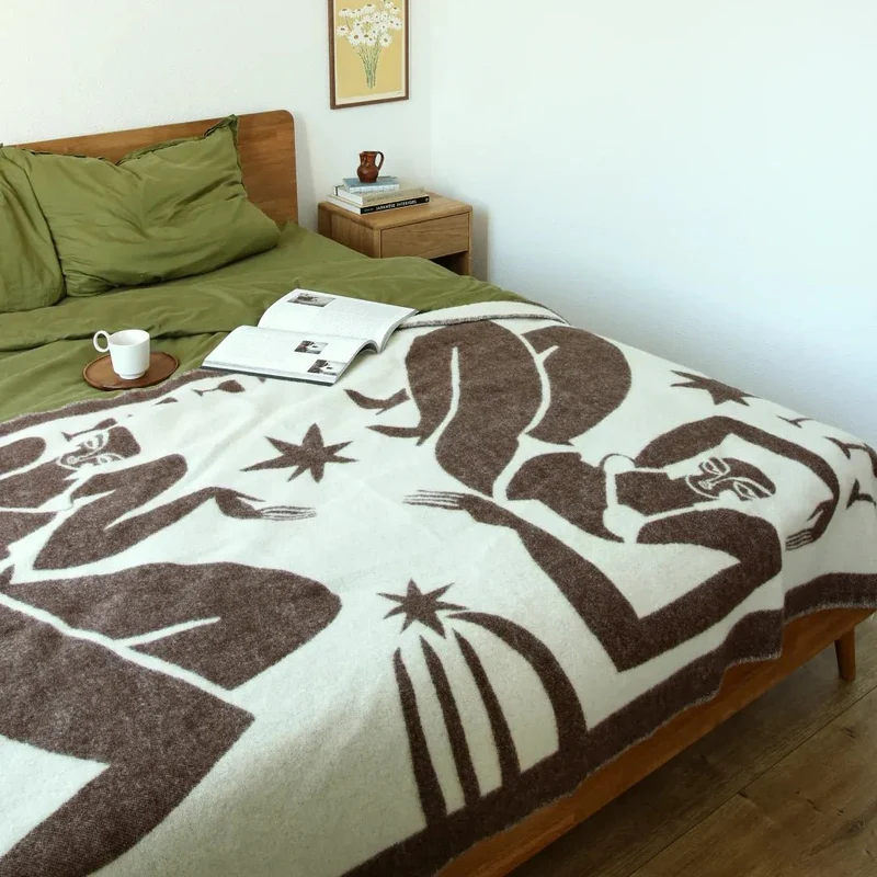 KLEKKS x hannah.muehi NO. 31 Wolldecke in Braun