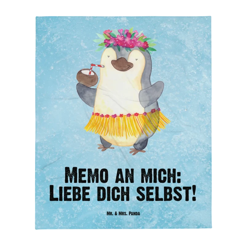 Babydecke Pinguin Kokosnuss