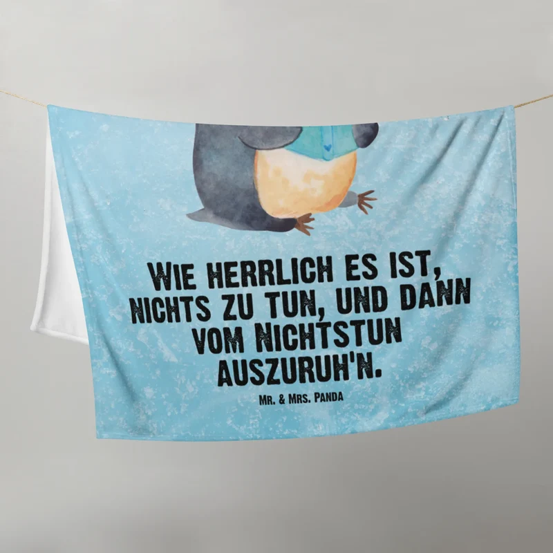 Babydecke Pinguin Buch