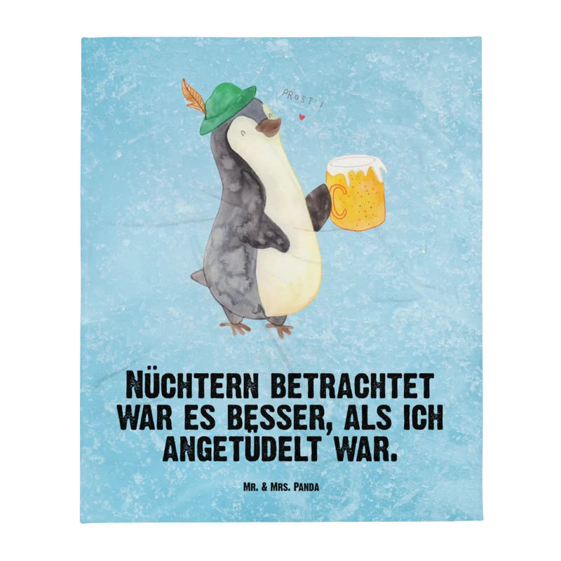 Babydecke Pinguin Bier