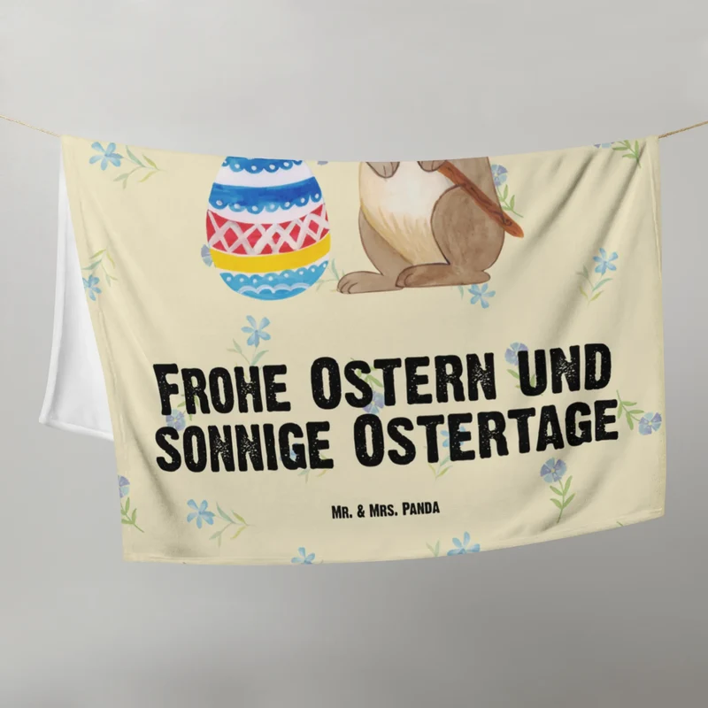 Babydecke Hase Eier Malen