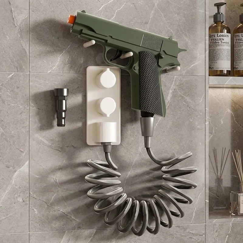 Water Cannon Gun-Shape Handheld Shower Head