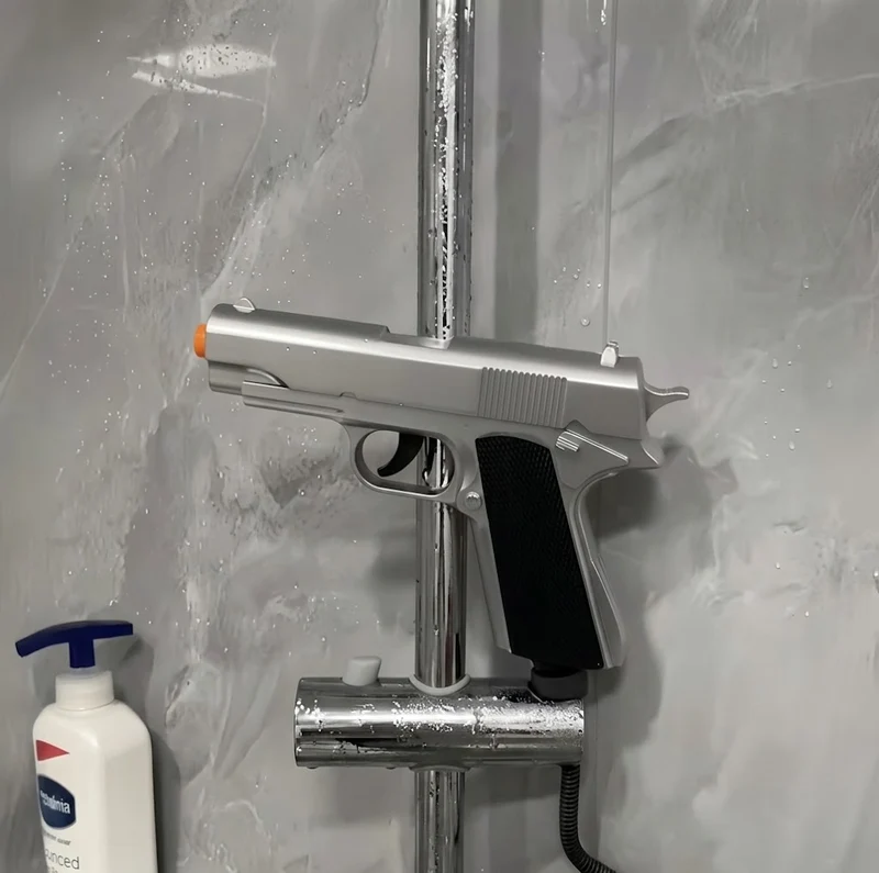 Water Cannon Gun-Shape Handheld Shower Head